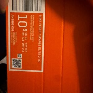 Nike Force Savage Elite 2 TD - Cleats (1 NWOB White, 1 NWOB Black, 1 NWB Black)